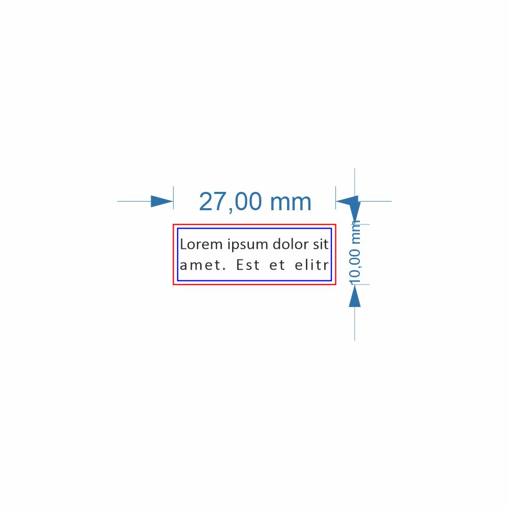 GOMMINO dimensioni 10x27 mm 1/2 righe