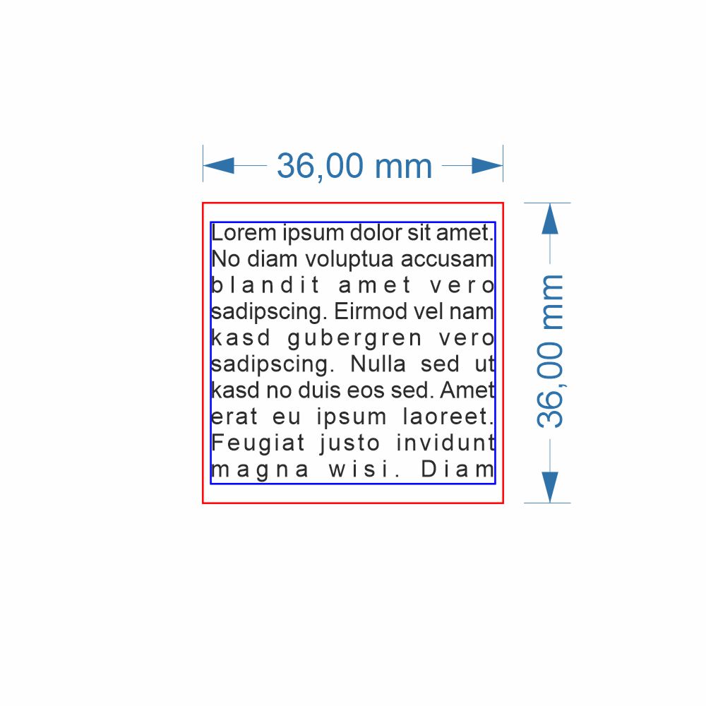 GOMMINO dimensioni 36x36 mm 1/5 righe