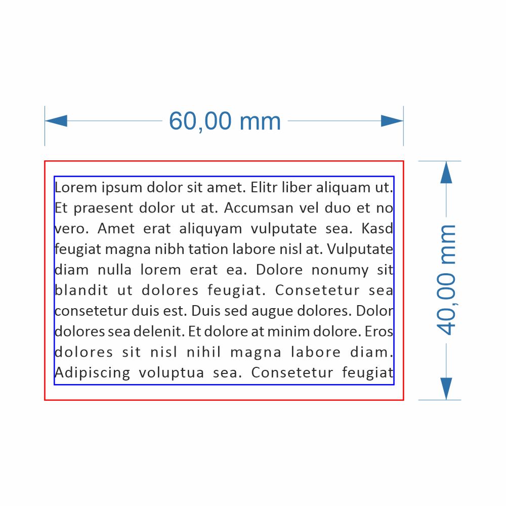 GOMMINO dimensioni 40x60 mm 1/10 righe