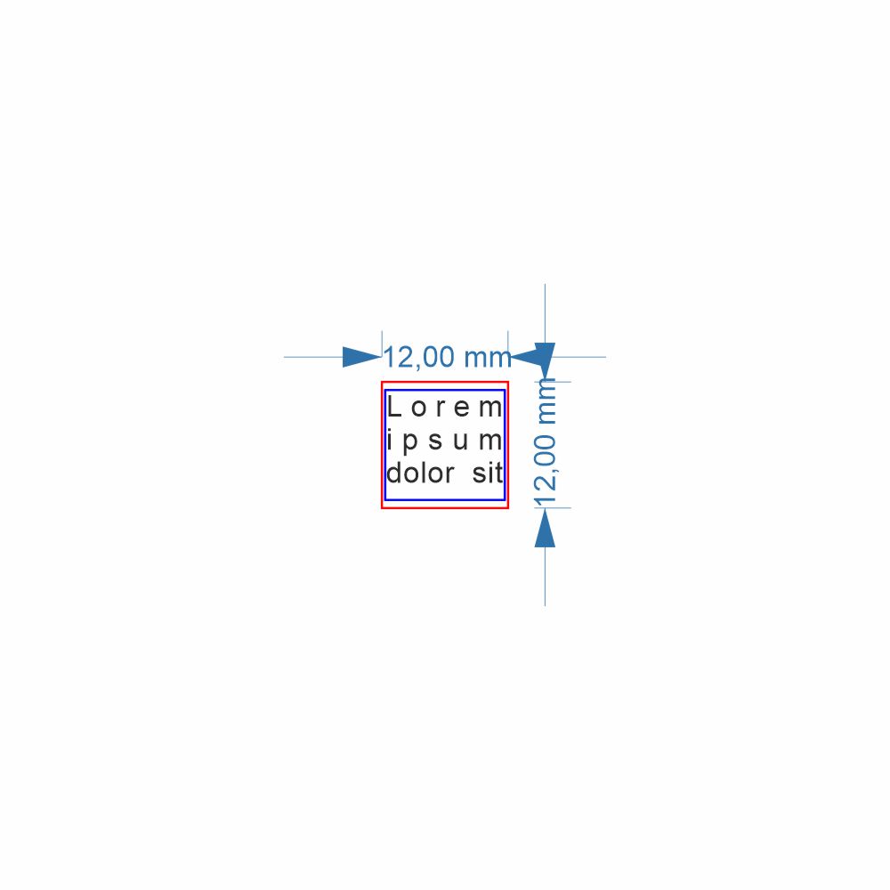 GOMMINO dimensioni 12x12 mm