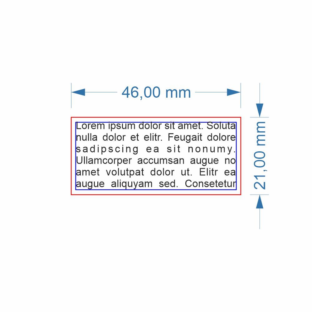 GOMMINO dimensioni 21x46mm 1/5 righe