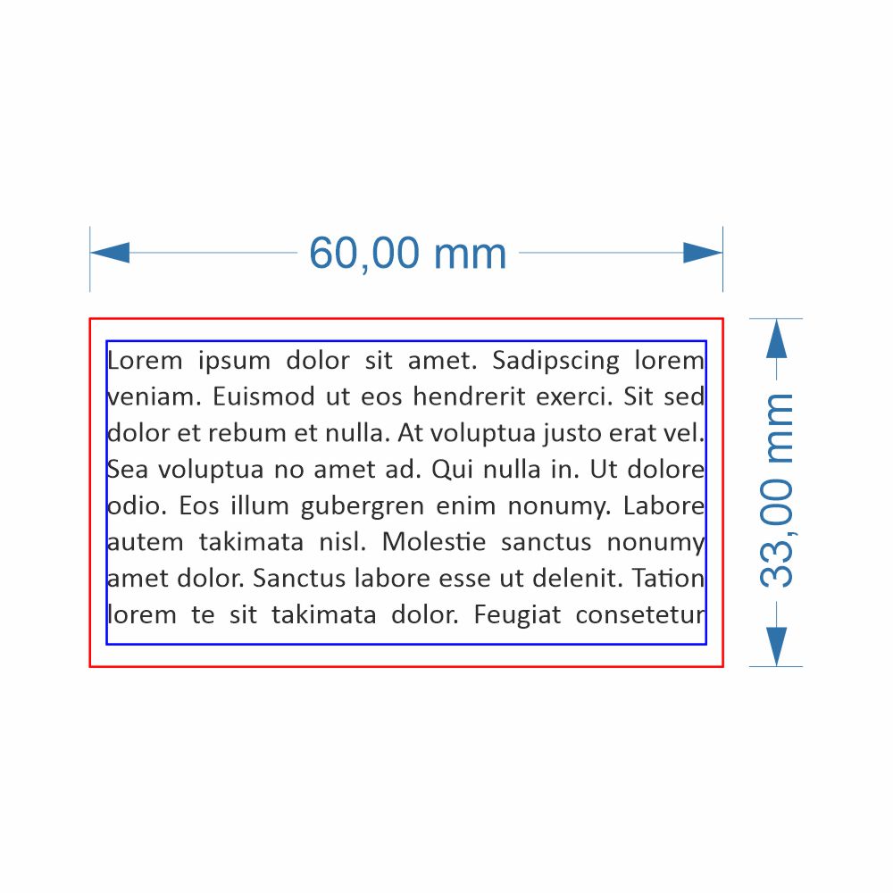 GOMMINO dimensioni 33x60 mm 1/9 righe