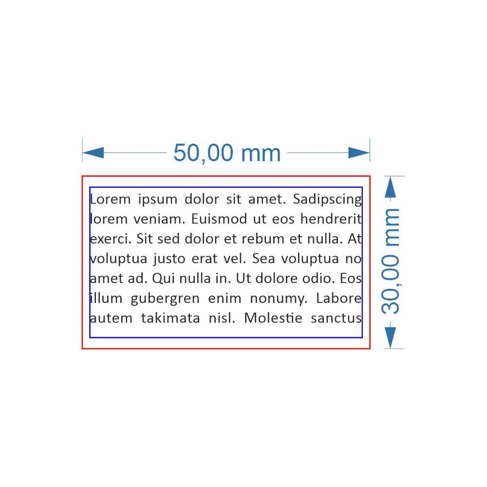 GOMMINO dimensioni 30x50 mm 1/8 righe