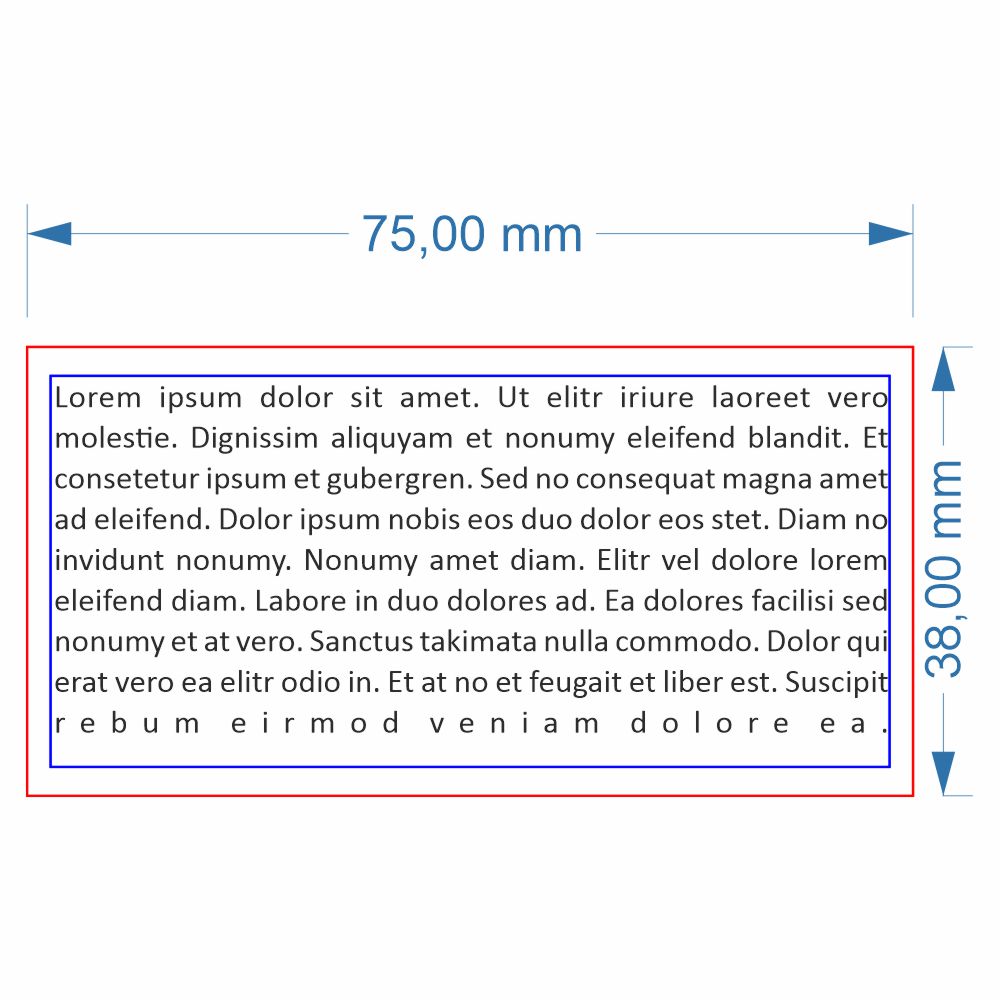GOMMINO dimensioni 38x75 mm 1/9 righe