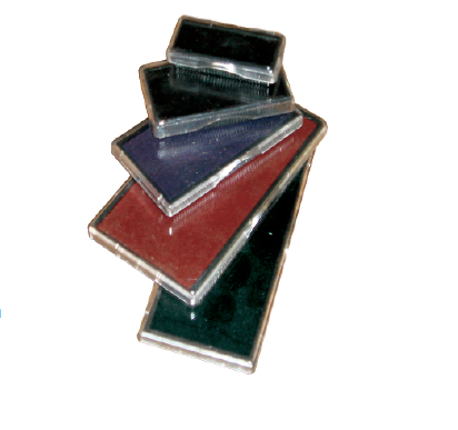 Cuscinetto inchiostrato per timbro con dimensioni di  14 x 38 mm